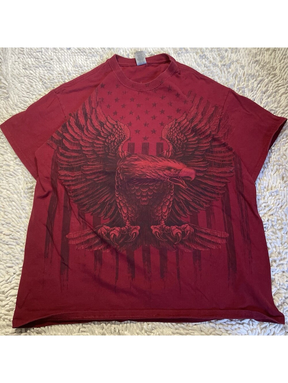 Flying Eagle Motorcycles AOP T-Shirt Flying Fire Ashford, Wisconsin Y2K Biker